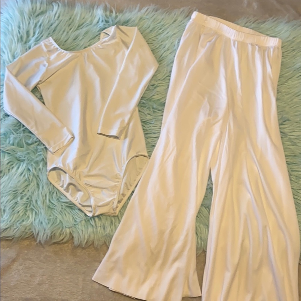 Girls White Dance Set